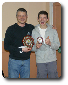 Colin Jones presenting Rita Hunter award to Callum Turner